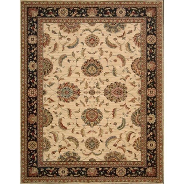 Nourison Living Treasures Area Rug Collection Ivory And Black 8 Ft 3 In. X 11 Ft 3 In. Rectangle 99446677303 - main